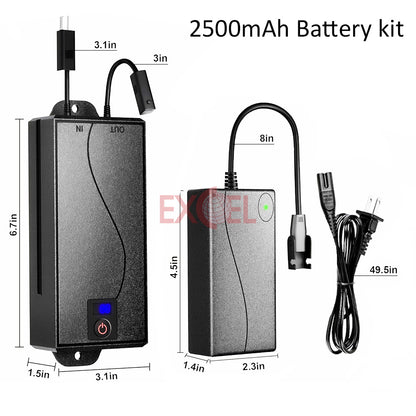2500/5000mAh Recliner Sofa Battery Pack Kit With Charger
